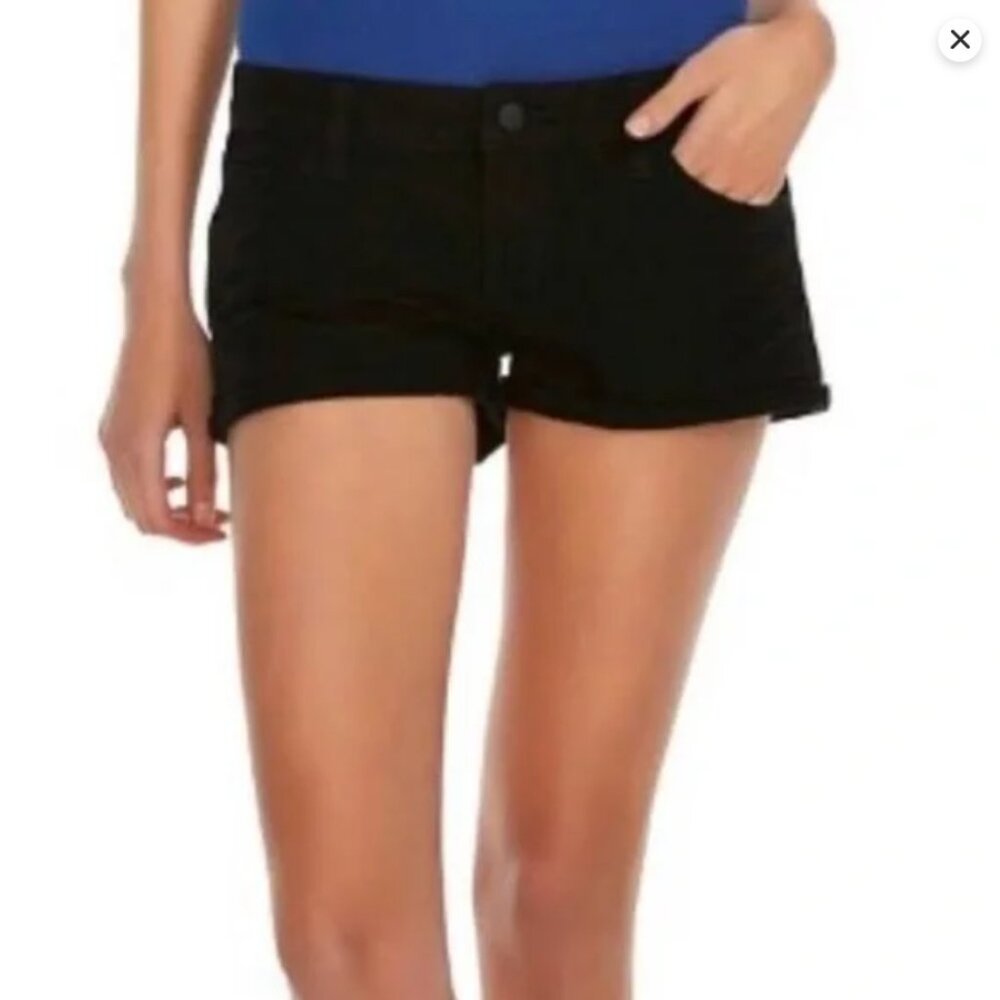 2010 Mossimo Supply Co. Juniors Fit 6 Black Cotton Spandex Shorts 3 Target